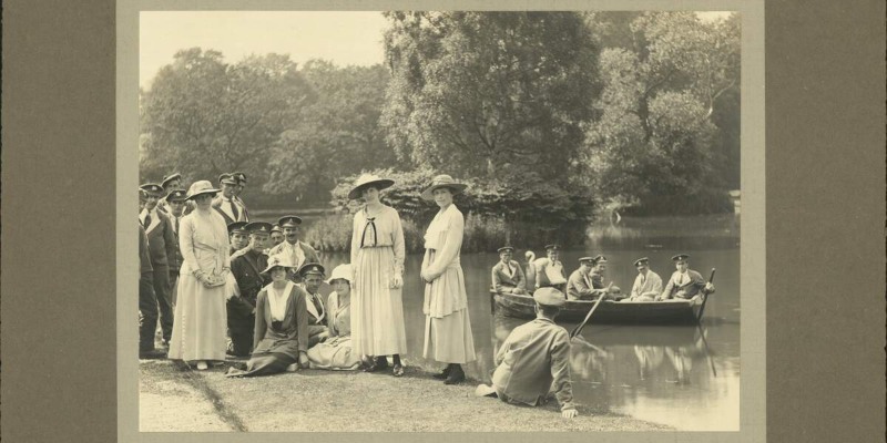 Heslington Hall lake, 20th century.